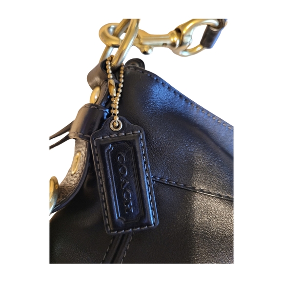 COACH CARLY Hobo Leather Shoulder Bag Black E0882-12671 EUC - Picture 13 of 13